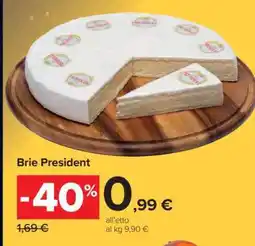 Carrefour Brie President offerta