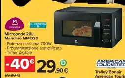 Carrefour Microonde 20L Mandine MMO20 offerta