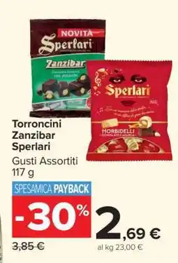 Carrefour Torroncini Zanzibar Sperlari offerta