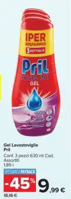 Carrefour Gel Lavastoviglie Pril offerta