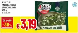 A&O 4 salti in padella findus spinaci filanti offerta