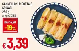 A&O Cannelloni ricotta e spinaci offerta