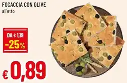 A&O Focaccia con olive offerta