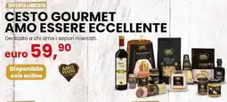 Eurospin Cesto gourmet amo essere eccellente offerta