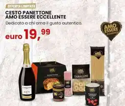 Eurospin CESTO PANETTONE AMO ESSERE ECCELLENTE offerta