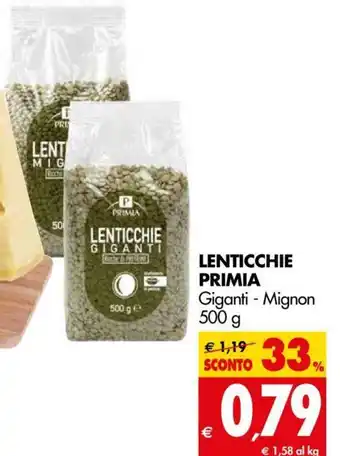 Tigros Lenticchie Primia 500g offerta
