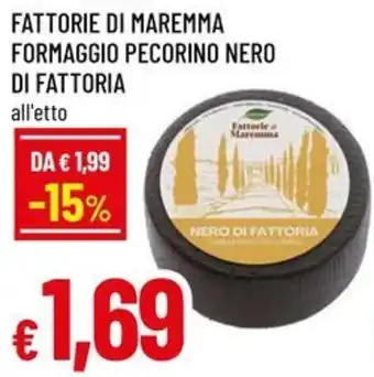 A&O Fattorie di maremma formaggio pecorino nero di fattoria offerta