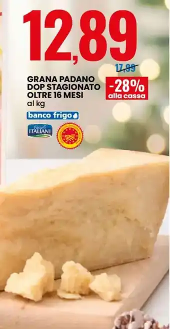 Grana padano dop stagionato oltre 16 mesi