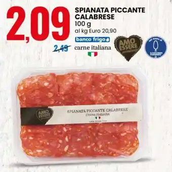 Eurospin Amo essere spianata piccante calabrese offerta