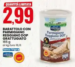 Eurospin Barattolo con parmigiano reggiano dop grattugiato offerta