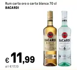Iper La Grande Rum carta oro o carta blanca BACARDI offerta