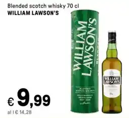 Iper La Grande Blended scotch whisky WILLIAM LAWSON'S offerta