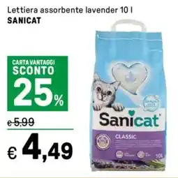 Iper La Grande Lettiera assorbente lavender SANICAT offerta