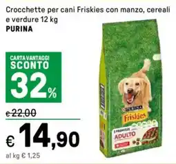 Iper La Grande Crocchette per cani Friskies con manzo, cereali e verdure PURINA offerta