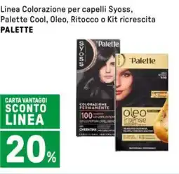 Iper La Grande Linea Colorazione per capelli Syoss, Palette Cool, Oleo, Ritocco o Kit ricrescita PALETTE offerta