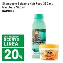 Iper La Grande Shampoo o Balsamo Hair Food, Maschera GARNIER offerta