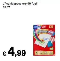 Iper La Grande L'Acchiappacolore 40 fogli GREY offerta