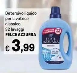 Iper La Grande Detersivo liquido per lavatrice classico 32 lavaggi FELCE AZZURRA offerta