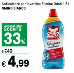 Iper La Grande Anticalcare per lavatrice Elimina Odori OMINO BIANCO offerta