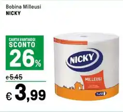 Iper La Grande Bobina Milleusi NICKY offerta