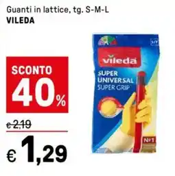 Iper La Grande Guanti in lattice VILEDA offerta