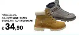 Iper La Grande Polacco donna, mis. 36/41 SWEET YEARS o uomo, mis. 40/45 GOODYEAR offerta