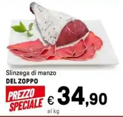 Iper La Grande Slinzega di manzo DEL ZOPPO offerta