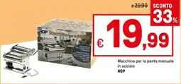 Iper La Grande Macchina per la pasta manuale in acciaio HOP offerta