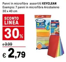 Iper La Grande Panni in microfibra assortiti KEYCLEAN offerta