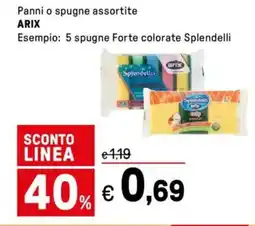 Iper La Grande Panni o spugne assortite ARIX offerta