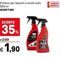 Iper La Grande Pulitore per tessuti o cerchi auto WORKTIME offerta
