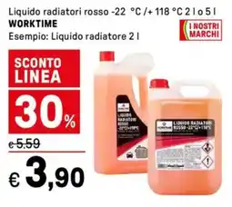 Iper La Grande Liquido radiatori rosso -22 °C/+ 118°C WORKTIME offerta