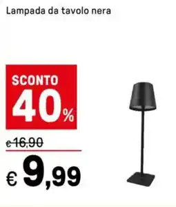 Iper La Grande Lampada da tavolo nera offerta