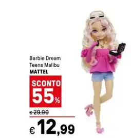 Iper La Grande Barbie Dream Teens Malibu MATTEL offerta