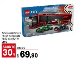 Iper La Grande Autotrasportatore F1 con monoposto RB20 e AMR24 F1 LEGO offerta
