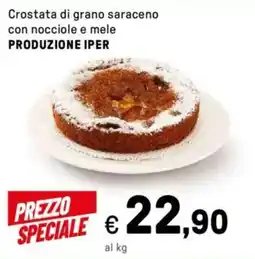 Iper La Grande Crostata di grano saraceno con nocciole e mele PRODUZIONE IPER offerta