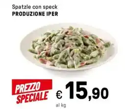 Iper La Grande Spatzle con speck PRODUZIONE IPER offerta