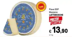 Iper La Grande Piave DOP Mezzano LATTEBUSCHE offerta