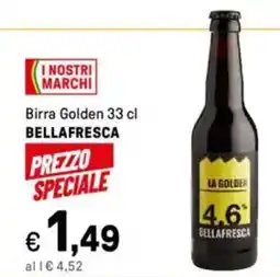 Iper La Grande Birra Golden BELLAFRESCA offerta
