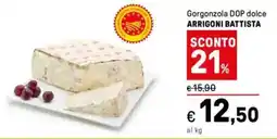 Iper La Grande Gorgonzola DOP dolce ARRIGONI BATTISTA offerta