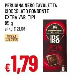 A&O Perugina nero tavoletta cioccolato fondente extra offerta