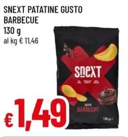 A&O Snext patatine gusto barbecue offerta