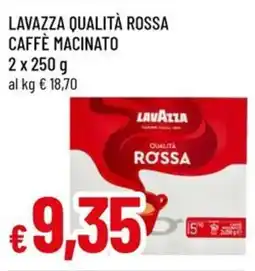 A&O Lavazza qualità rossa caffè macinato offerta