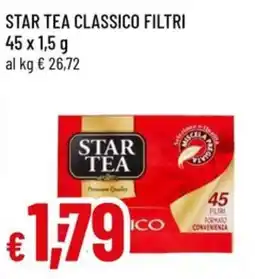 A&O Star tea classico filtri offerta