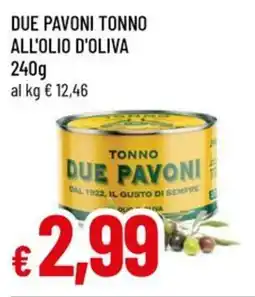 A&O Due pavoni tonno all'olio d'oliva offerta