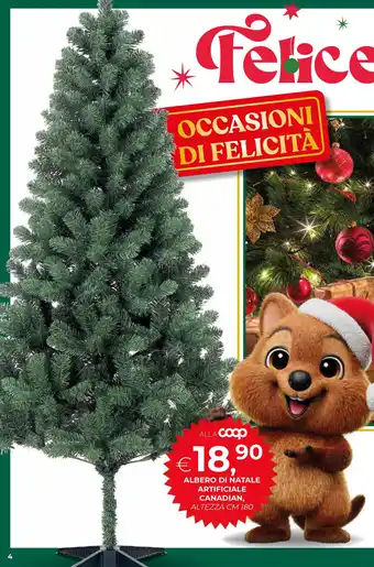 Albero di natale artificiale canadian