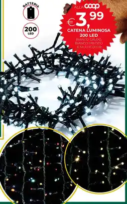 Ipercoop Catena luminosa 200 led offerta