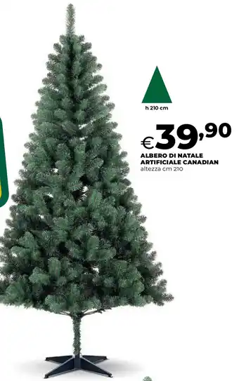 Albero di natale artificiale canadian