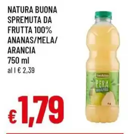 A&O Natura buona spremuta da frutta 100% ananas/mela/ arancia offerta