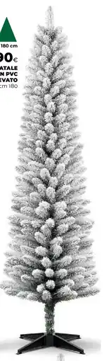 Ipercoop Albero di natale artificiale in pvc slim effetto innevato offerta